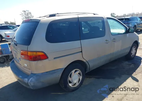 2000 Toyota Sienna Le from USA, damaged, VIN 4T3ZF13C2YU232902
